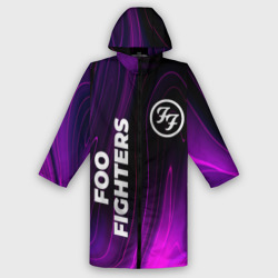 Женский дождевик 3D Foo Fighters violet plasma