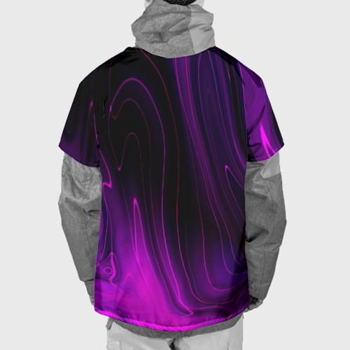 Накидка на куртку 3D Foo Fighters violet plasma, цвет 3D печать - фото 2