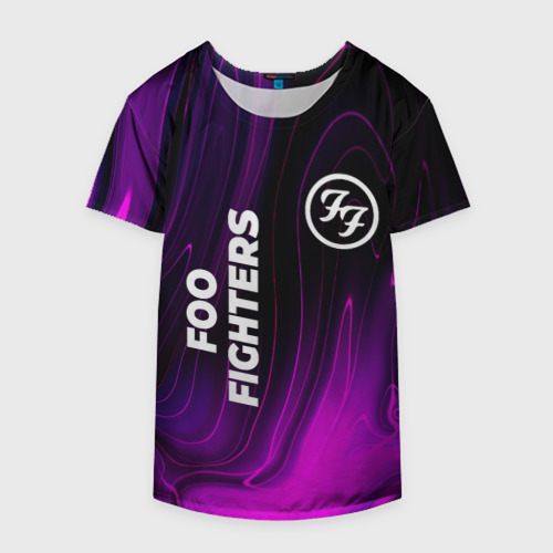 Накидка на куртку 3D Foo Fighters violet plasma, цвет 3D печать - фото 4