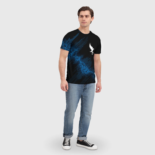 Мужская футболка 3D Hollywood Undead звуковая волна, цвет 3D печать - фото 5