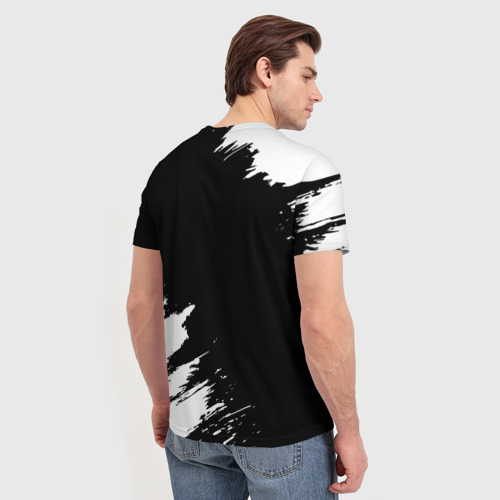 Мужская футболка 3D In Flames и рок символ на темном фоне, цвет 3D печать - фото 4