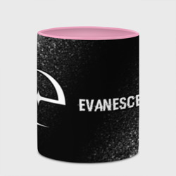 Кружка с полной запечаткой Evanescence glitch на темном фоне: надпись и символ - фото 2