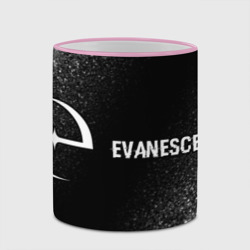 Кружка с полной запечаткой Evanescence glitch на темном фоне: надпись и символ - фото 2
