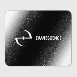 Прямоугольный коврик для мышки Evanescence glitch на темном фоне: надпись и символ