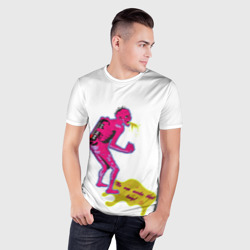 Мужская футболка 3D Slim Зомби под дюраселом - фото 2