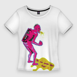 Женская футболка 3D Slim Зомби под дюраселом