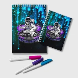 Блокнот Space DJ - neon starfall