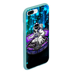 Чехол для iPhone 7Plus/8 Plus матовый Space DJ - neon starfall - фото 2