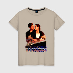 Женская футболка хлопок Титаник Ретро Дизайн