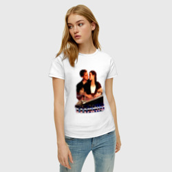 Женская футболка хлопок Титаник Ретро Дизайн - фото 2