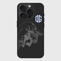 Чехол силиконовый для Apple iPhone 15 Pro Мax матовый Форма OG