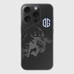 Чехол для iPhone 15 Pro Max силиконовый с защитой камеры Форма OG