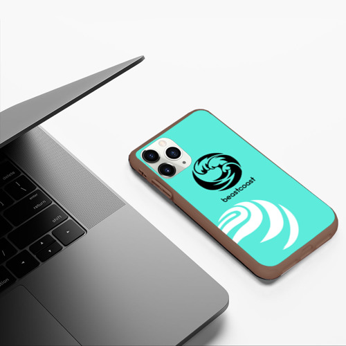 Чехол для iPhone 11 Pro матовый с принтом Форма Beastcoast mint, фото #5