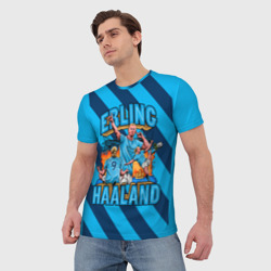 Мужская футболка 3D Эрлинг Холанд ФК Манчестер Сити 9 - фото 2
