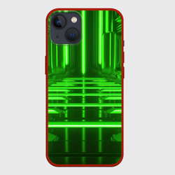 Зеленые световые объекты – Чехол для iPhone 13 с принтом купить