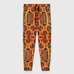 Женские брюки 3D Оранжевый Киберпанк