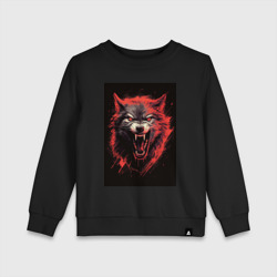 Детский свитшот хлопок Red wolf