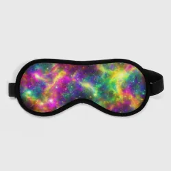 Маска для сна 3D Яркий неоновый космос
