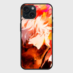 Чехол силиконовый для Apple iPhone 15 матовый Адский Рай Габимару