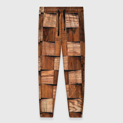 Женские брюки 3D Деревянные квадраты