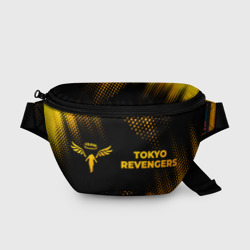 Tokyo Revengers - gold gradient: надпись и символ – Поясная сумка 3D с принтом купить