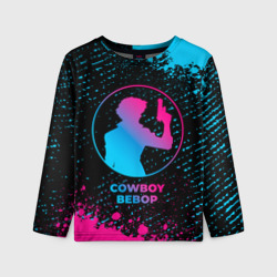 Детский лонгслив 3D Cowboy Bebop - neon gradient