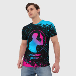 Мужская футболка 3D Cowboy Bebop - neon gradient - фото 2