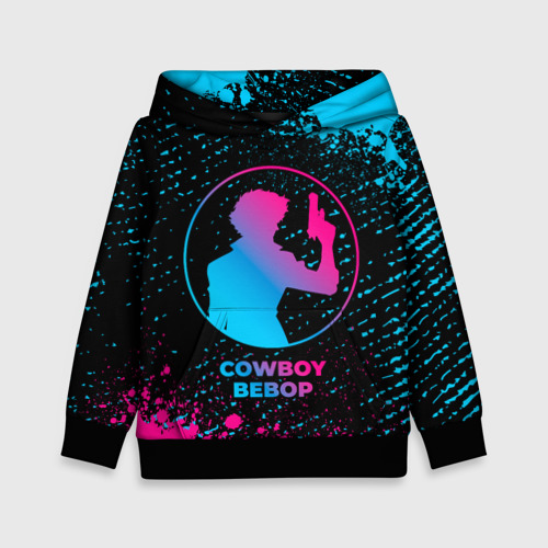 Детская толстовка 3D Cowboy Bebop - neon gradient, цвет черный