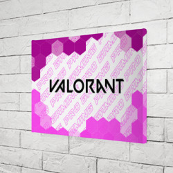 Холст прямоугольный Valorant pro gaming: надпись и символ - фото 2
