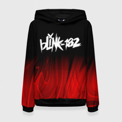 Женская толстовка 3D Blink 182 red plasma