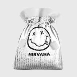 Подарочный 3D мешок Nirvana с потертостями на светлом фоне