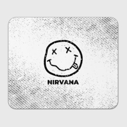 Прямоугольный коврик для мышки Nirvana с потертостями на светлом фоне