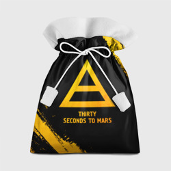 Подарочный 3D мешок Thirty Seconds to Mars - gold gradient