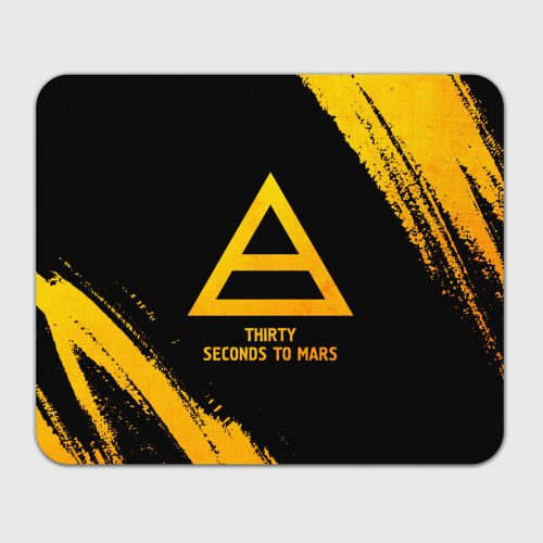 Прямоугольный коврик для мышки Thirty Seconds to Mars - gold gradient