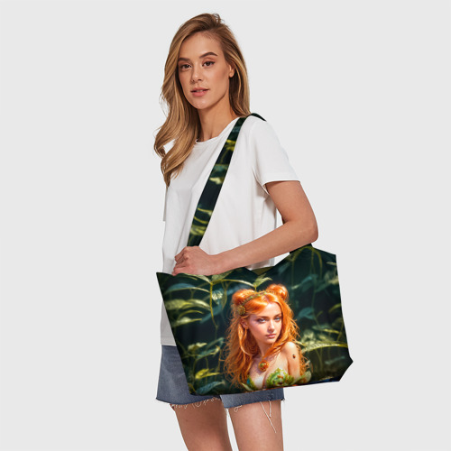 Пляжная сумка 3D Девушка фея с лягушкой - фото 5