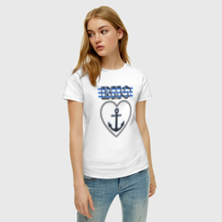 Женская футболка хлопок 30 июля ВМФ - фото 2