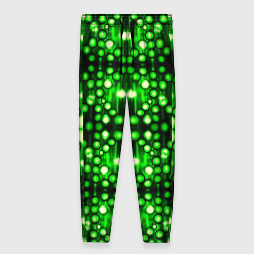 Женские брюки 3D Ярко-зелёный точечный узор, цвет 3D печать