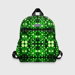 Детский рюкзак 3D Ярко-зелёный точечный узор