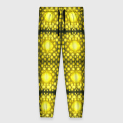 Женские брюки 3D Ярко-желтые точки