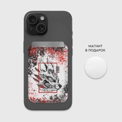 Картхолдер Magsafe магнитный Демон-лис - человек-бензопила - фото 2