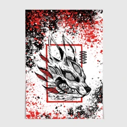 Постер Демон-лис - человек-бензопила