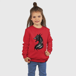 Детский свитшот хлопок Черный дракон граффити - фото 2