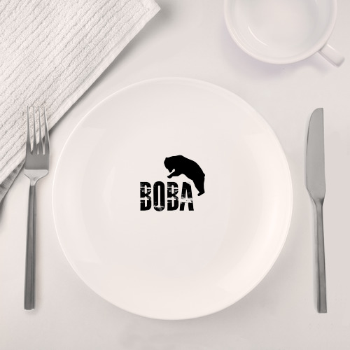 Набор: тарелка + кружка Вова и медведь - фото 4