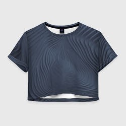 Женская футболка Crop-top 3D Фантазия антрацит