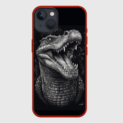 Крокодил  стиль   тату – Чехол для iPhone 13 с принтом купить