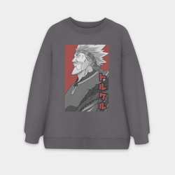 Женский свитшот oversize без начеса хлопок Торкель