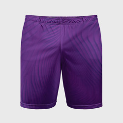 Мужские шорты спортивные Фантазия в фиолетовом