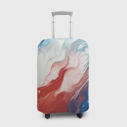 Чехол для чемодана 3D Белый синий красный