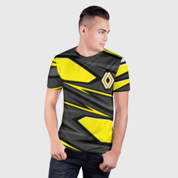 Мужская футболка 3D Slim Renault - желтый - фото 2