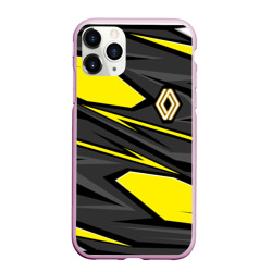 Чехол для iPhone 11 Pro Max матовый Renault - желтый